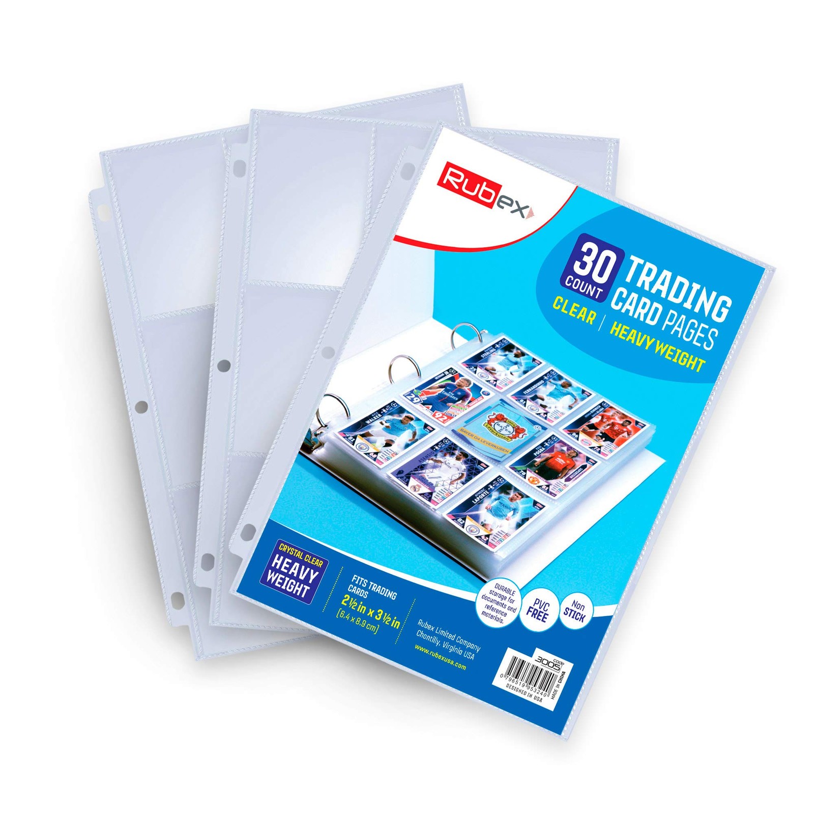 540 Pocket Baseball Card Sleeves - 9-Pocket Plastic 30 Pages, Clear