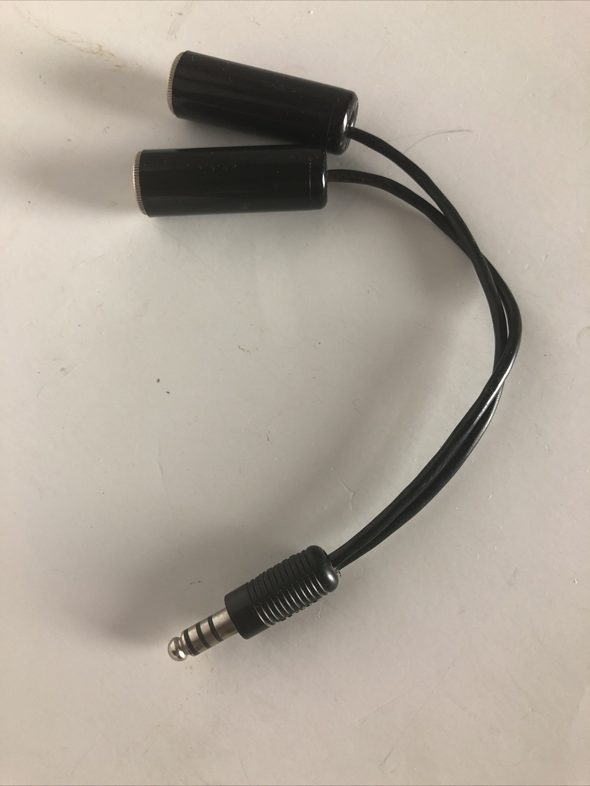 Dual 1/4” To TP120 (Helicopter) Adapter Plug Cord Cable