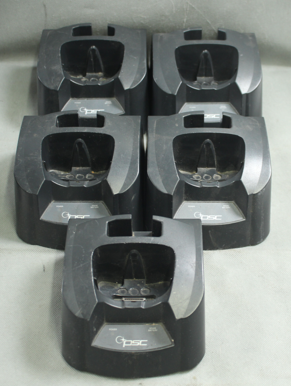 Lot of 5 PSC F4410/20 Single Slot Charger Dock 7-0856 11-0101- Unit Only