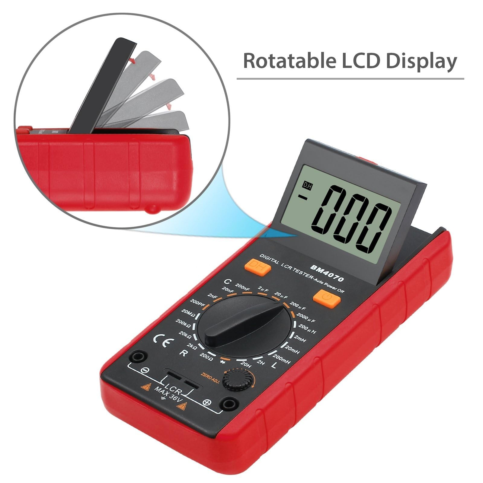 Lcr Meter Lcd Capacitance Inductance Resistance Tester Measuring Meter Selfdisch
