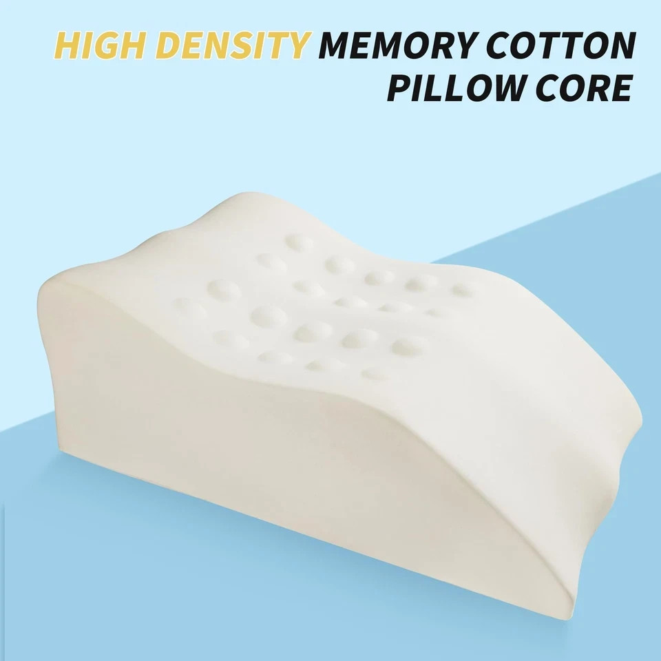 Leg Elevation Pillow with Soft Memory Foam, Wedge Pillow for Reading, Rest, S...