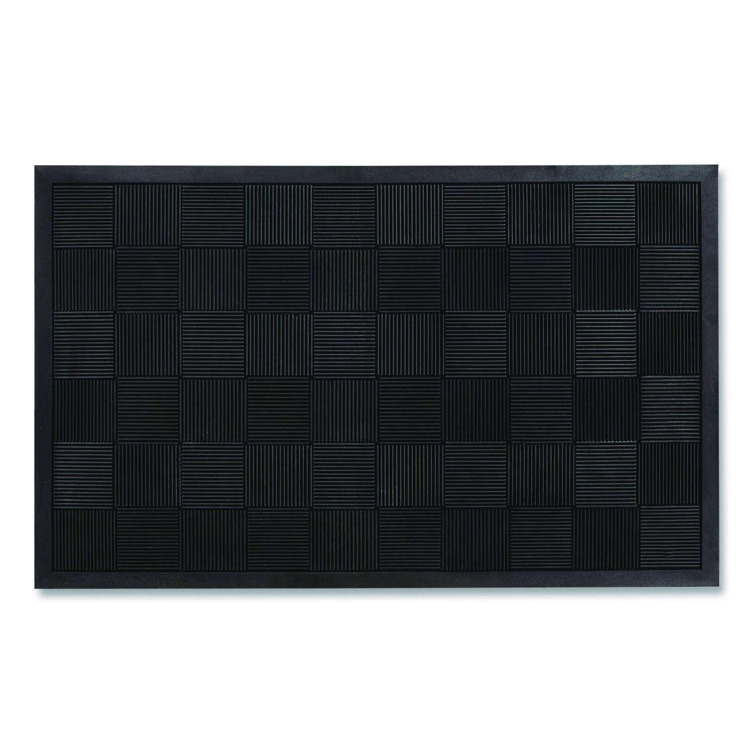 Guardian Parquet Wiper Scraper Mat, 36 x 60, Black