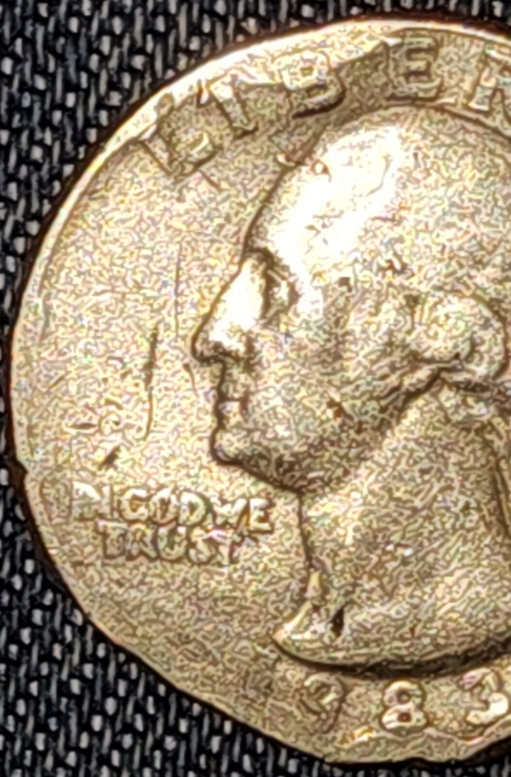 1983 D Very Rare Washington Quarter Filled In Mint Mark DDO Multiple Errors Coin