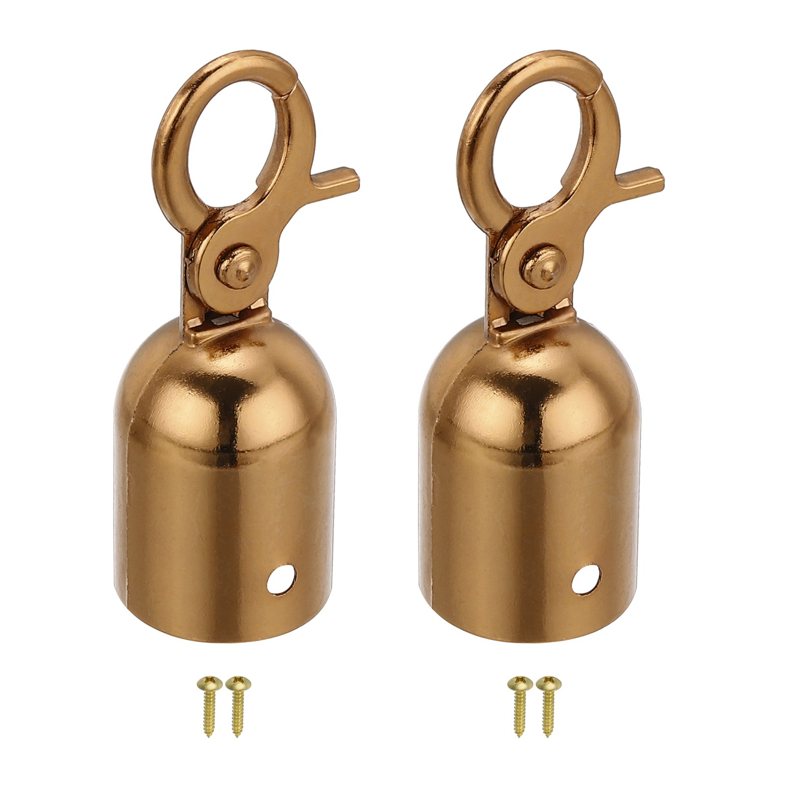 1.1"x3" Stanchion Rope End Stopper, 2 Pack Cord End Caps End Cap, Rose Gold
