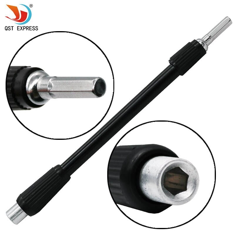2X Extension Screwdriver Drill Bit Flexible Shaft Micro Bit Holder Hex System4mm