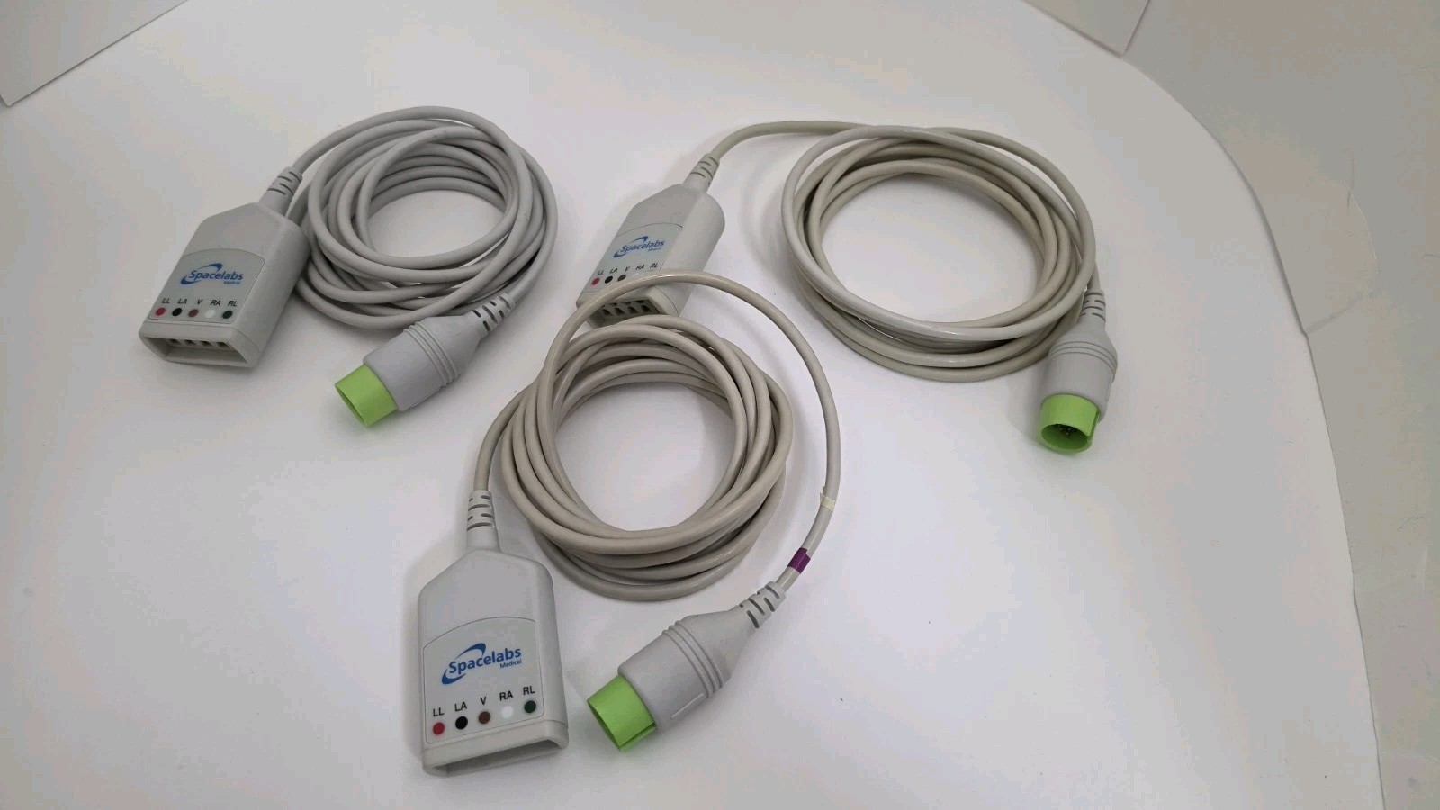 Lot of (3) Spacelabs 700-0008-06 ECG Trunk Cable 5 Lead (no leads)