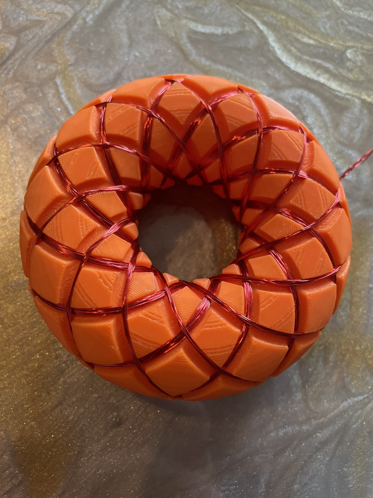 Rodin Coil PEMF Frequency Generator. Red Copper Wire Color.