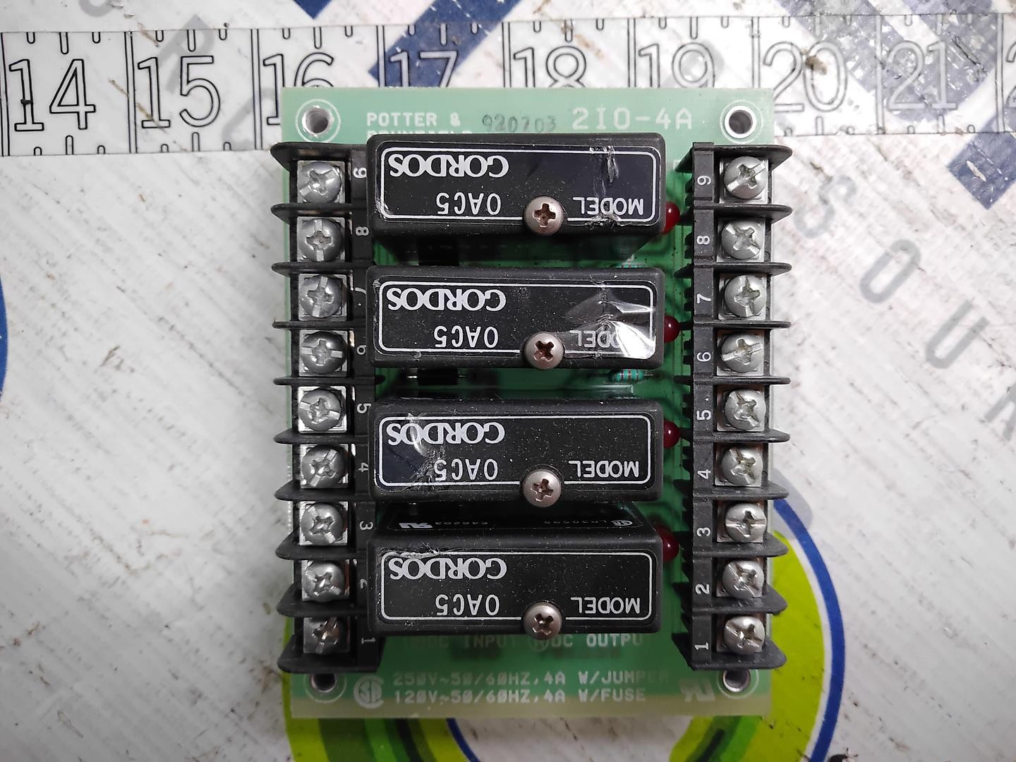 Potter & Brumfield 210-4A Solid State Module w/ Relays