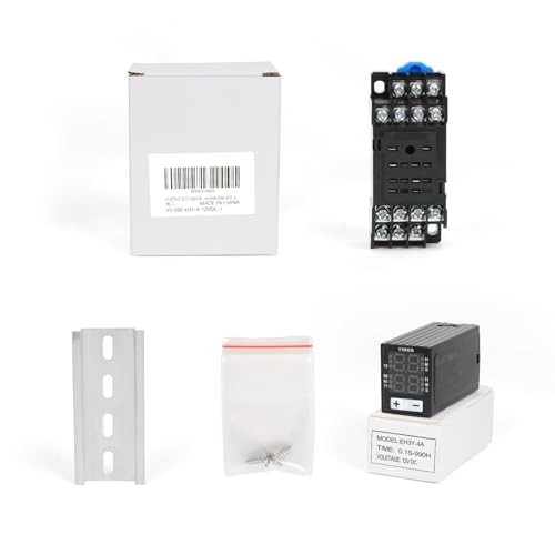 LCD Digital Display Relay, Dual Time Control Delayer With Plug-in 14-Pin 12 VDC
