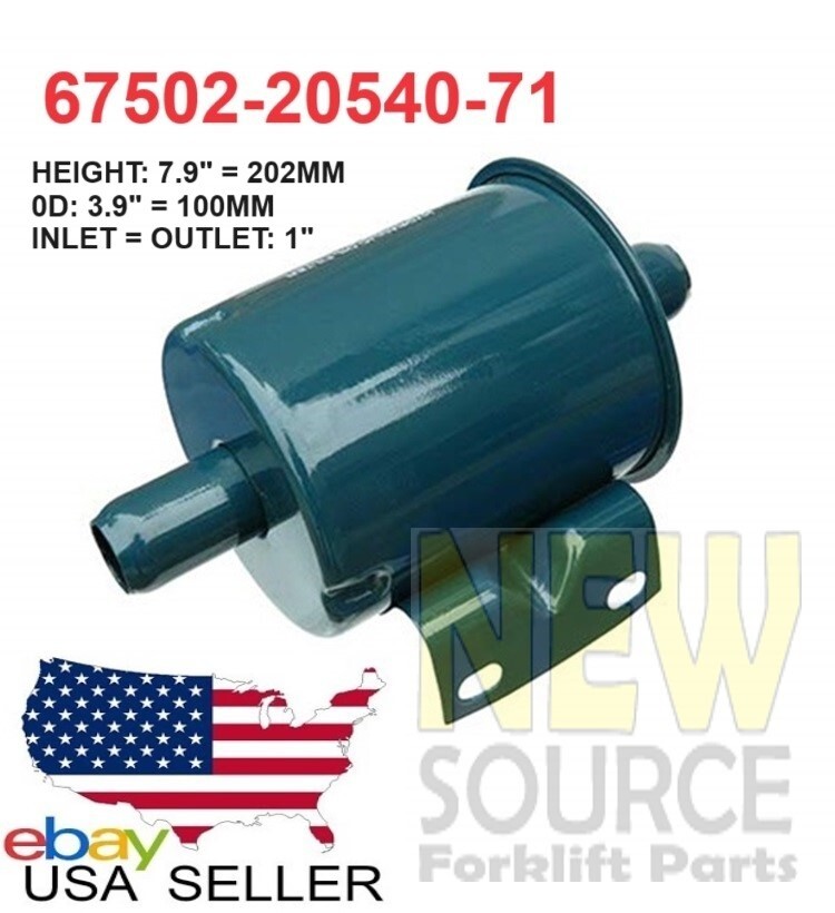 67502-20540-71  HYDRAULIC FILTER TOYOTA FORKLIFT 4P 5R 4Y ENGINES FH046 TAIWAN