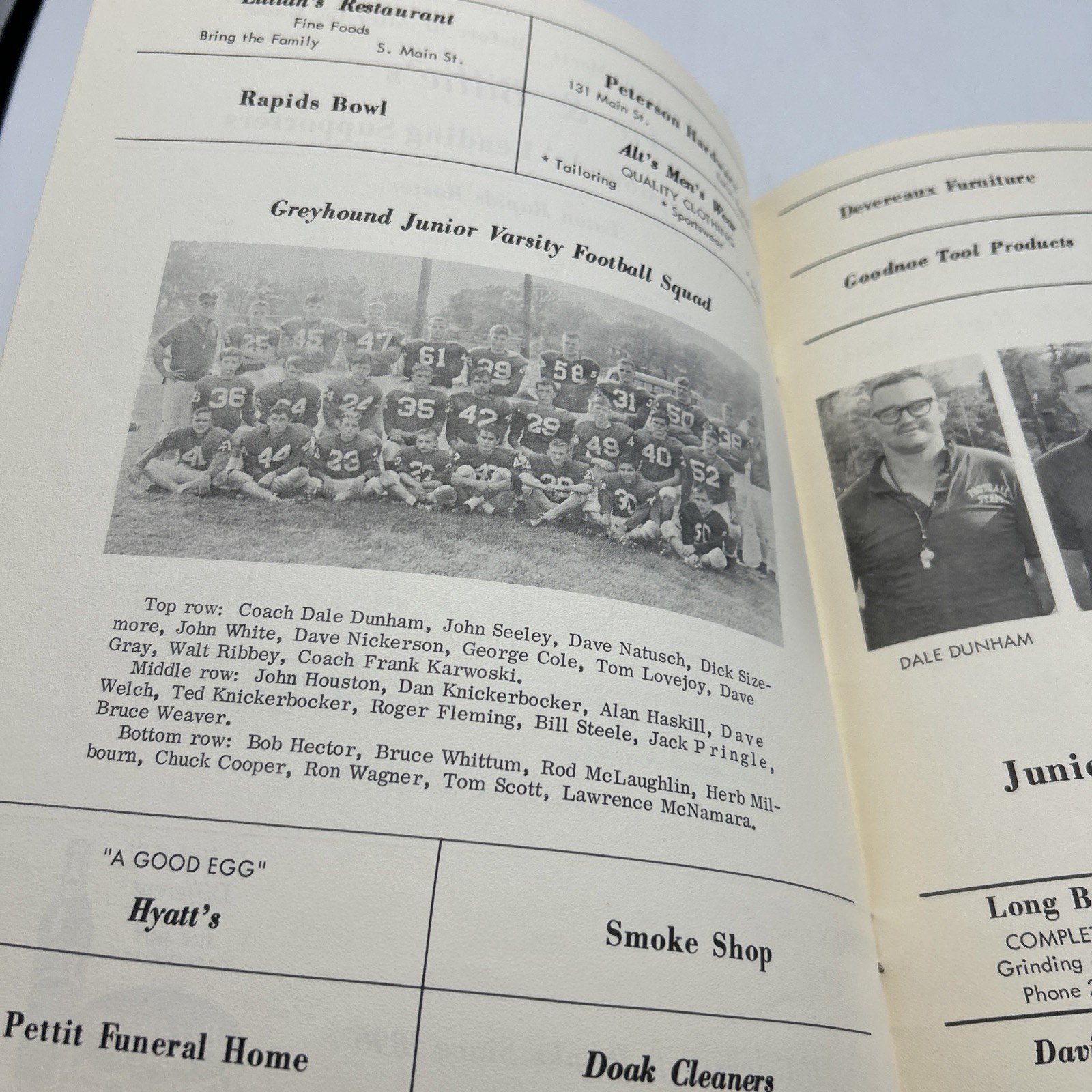 Ealton Rapids High School Souvenir Football Program 1964