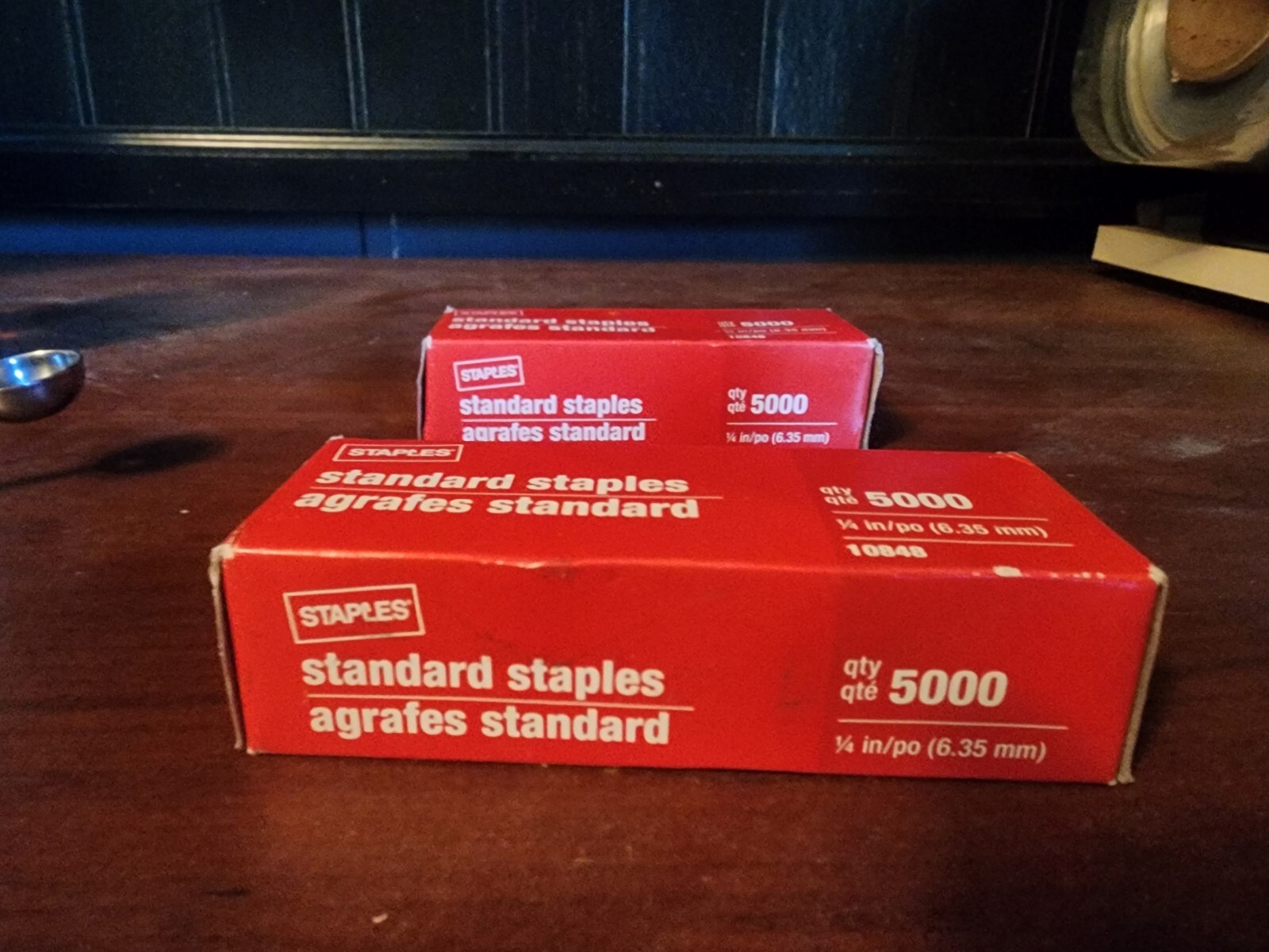 2 Boxes Staple Standard Staples 1/4" 5000 per box For Use with Standard Staplers