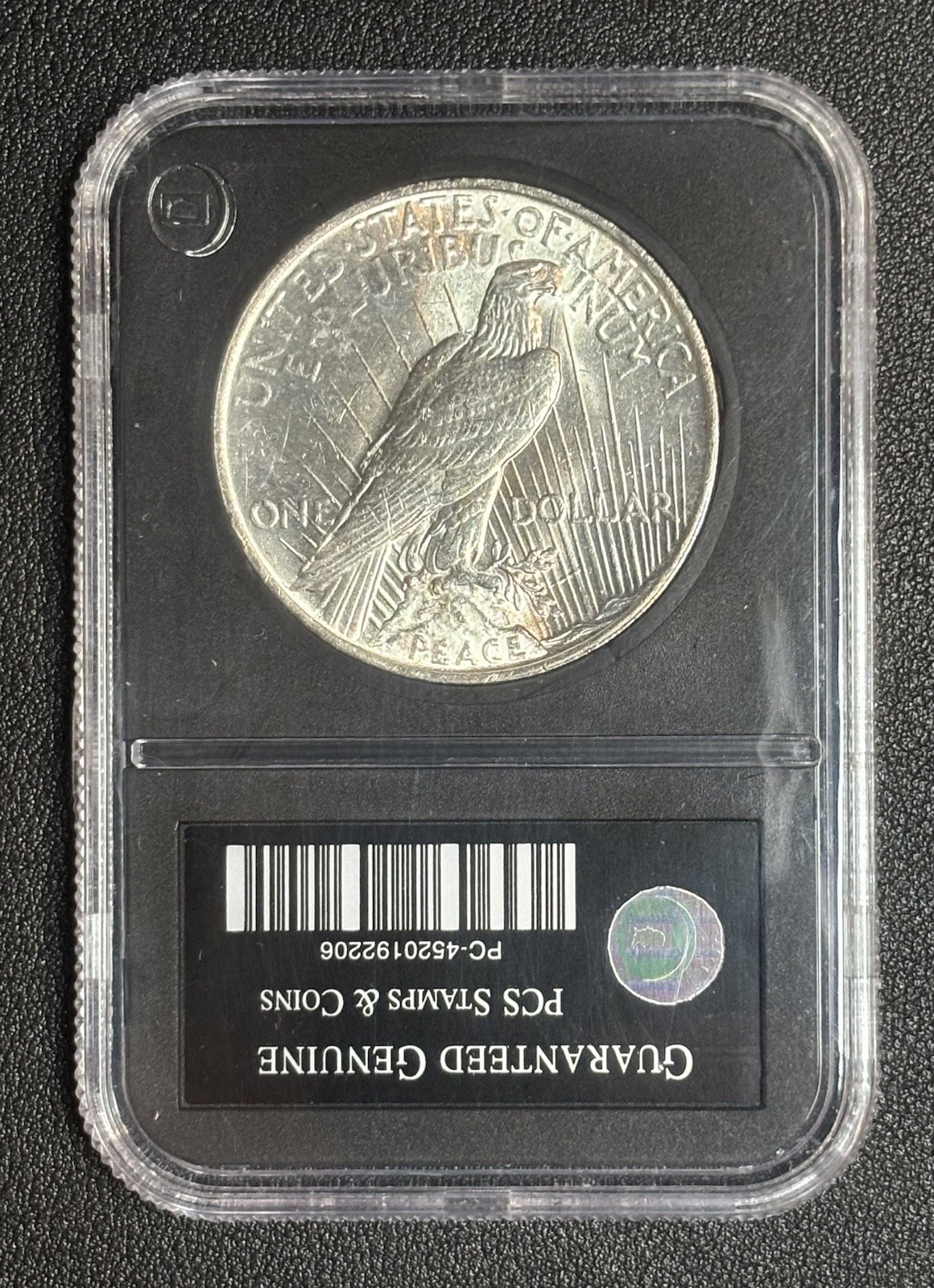 1922 P Peace Dollar - Uncirculated Slab