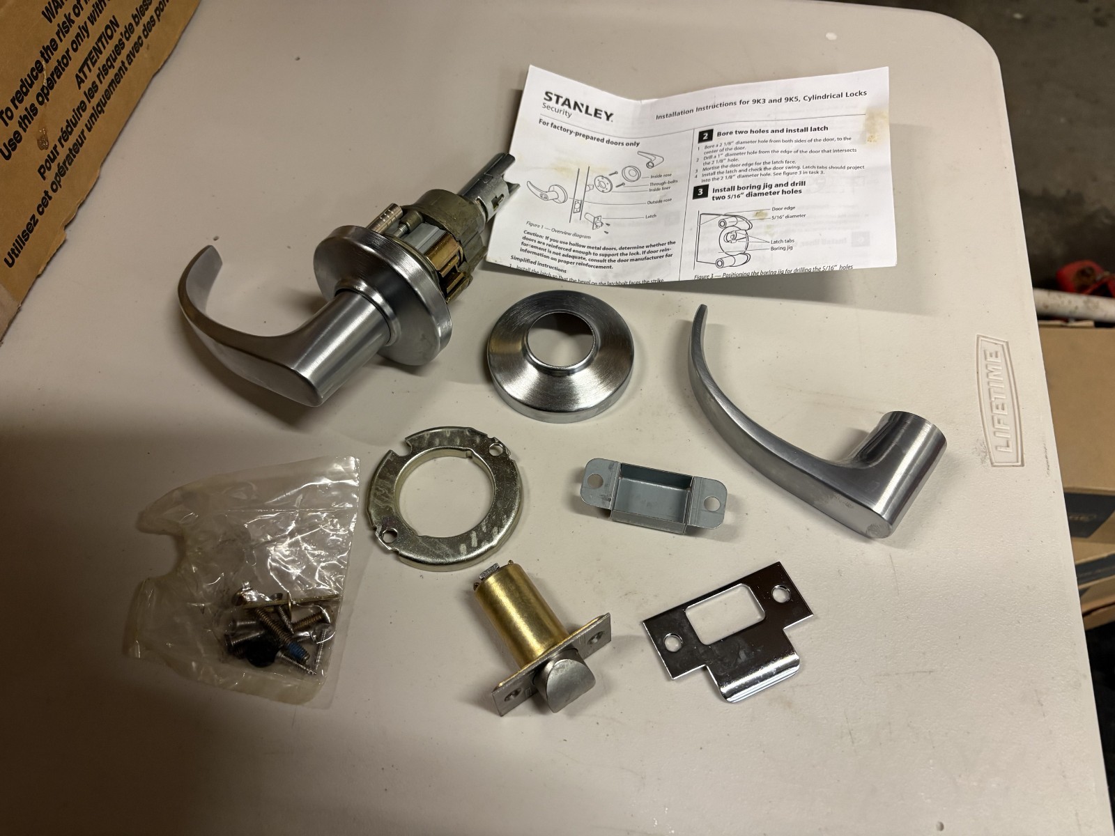 Stanley Storeroom Cylindrical Lever Locks Satin Chrome 9K3