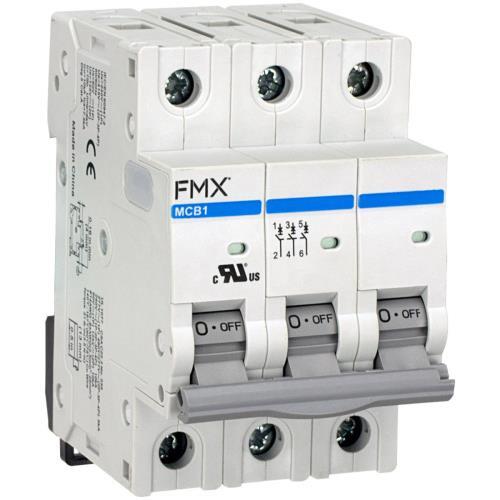 MCB1-4D-3P-B60, Circuit Protector, UL 1077, 3-Pole, 60A