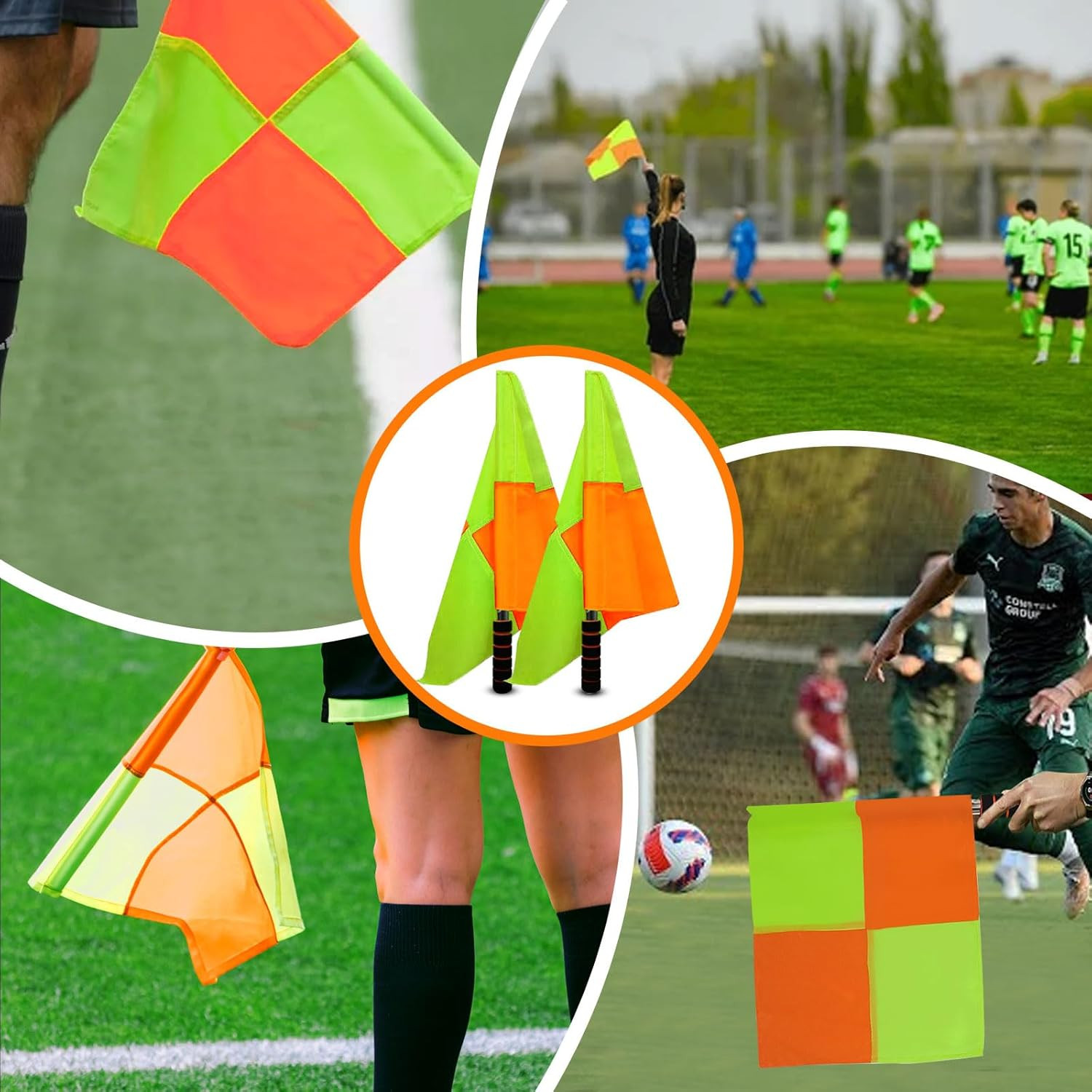 Soccer Referee Flags soccer referee kit, soccer referee cards,referee flags, Whi
