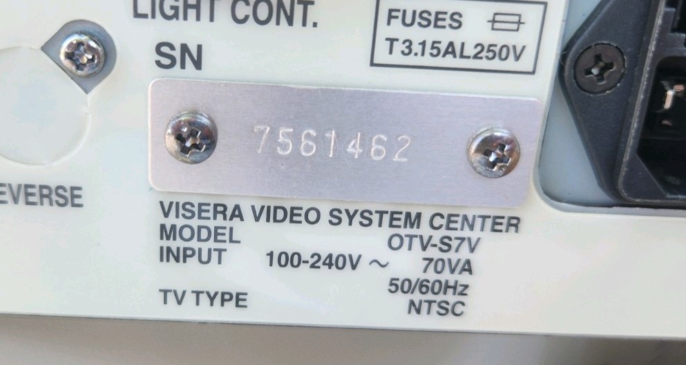Olympus Visera OTV-S7 Digital Endoscopy Camera Control Console Unit
