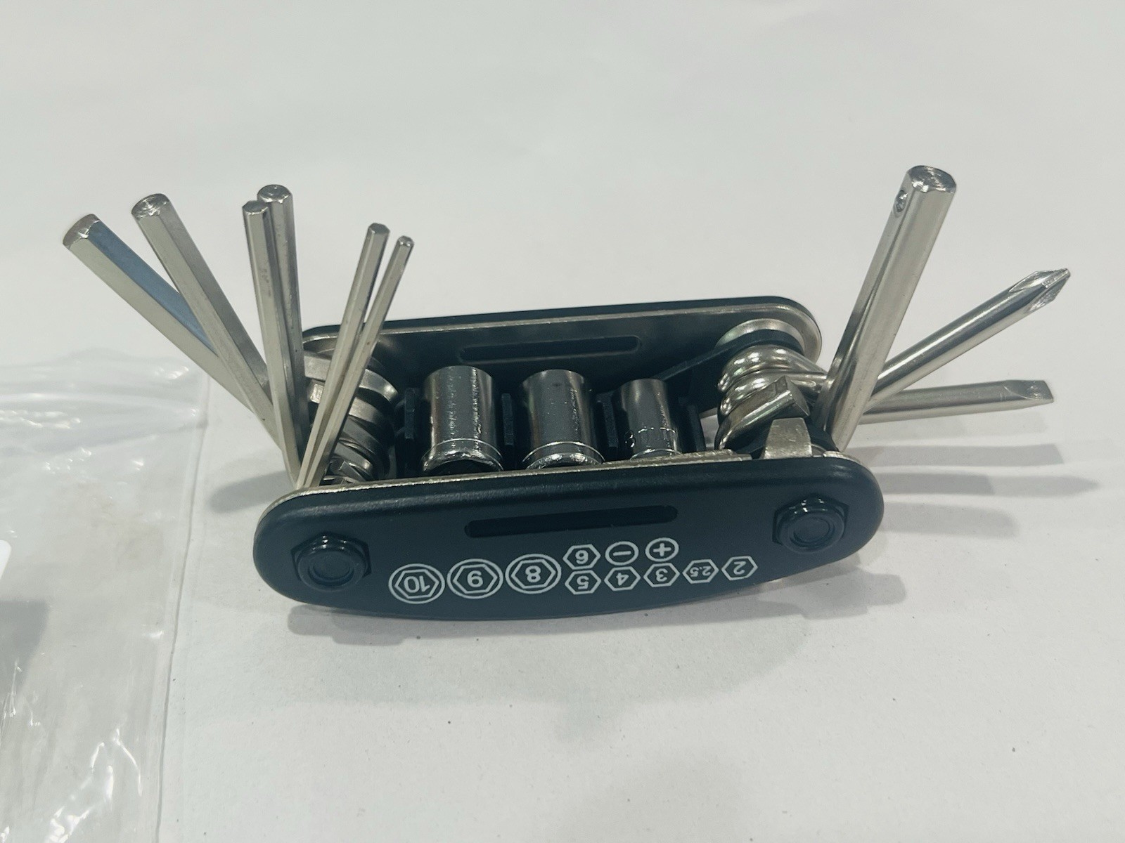 ROCKBROS Bike Repair Tools Bike Pocket Multi Function Folding Tool Black