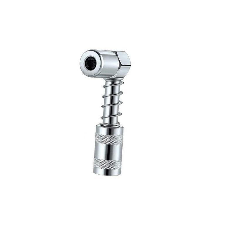 Grease Gun Coupler - 90 Degree Grease Coupler Snaps on to Grease Fittings in ...