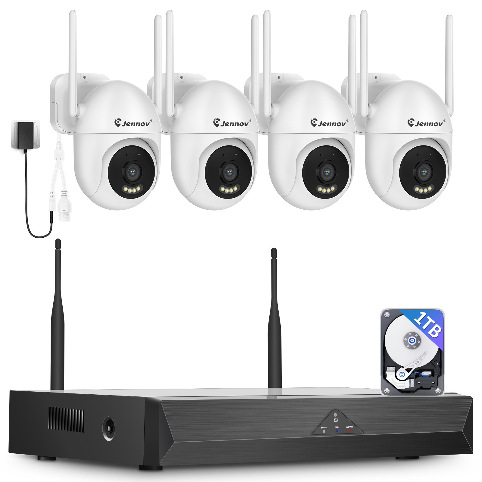 5MP 10CH PTZ Camera Security Home Outdoor CCTV System IR Color Night Vision