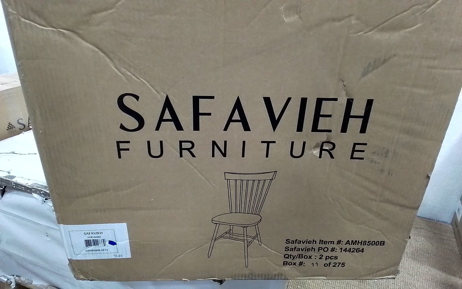 Safavieh PARKER SPINDEL SIDE CHAIR, Reduced Price 2172730270 AMH8500B