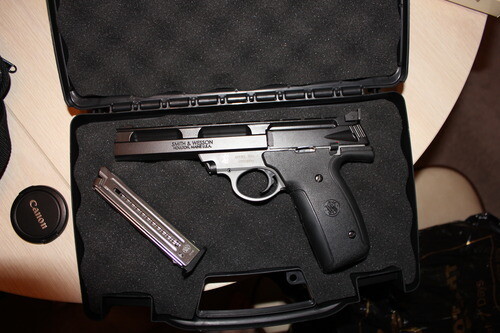 Pistol Storage Case – Hard Plastic. Padlock Tabs. Foam Protection