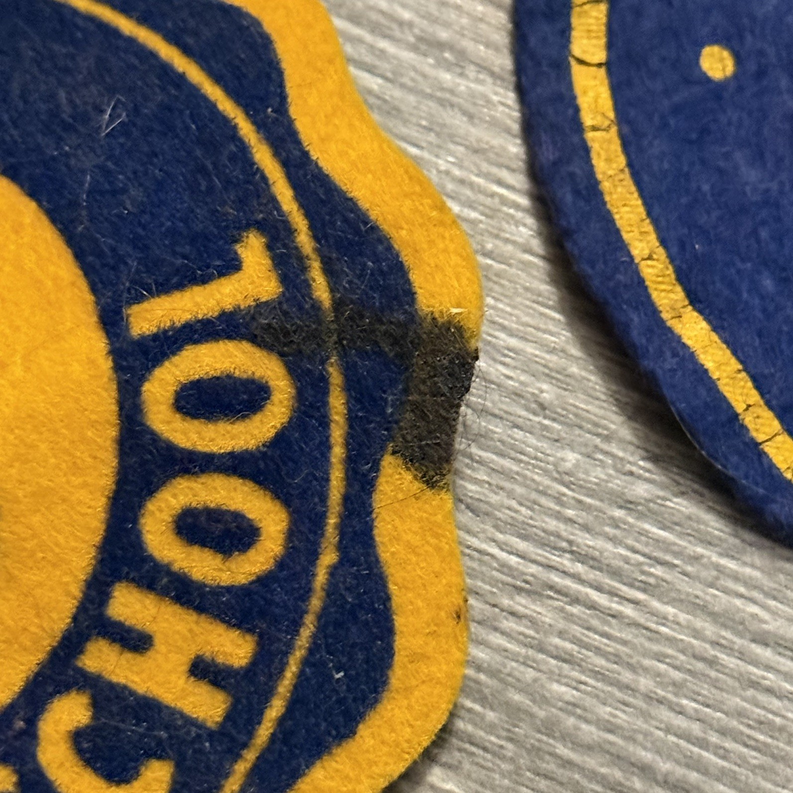 Vintage Springfield High School Felt Patch set of 2