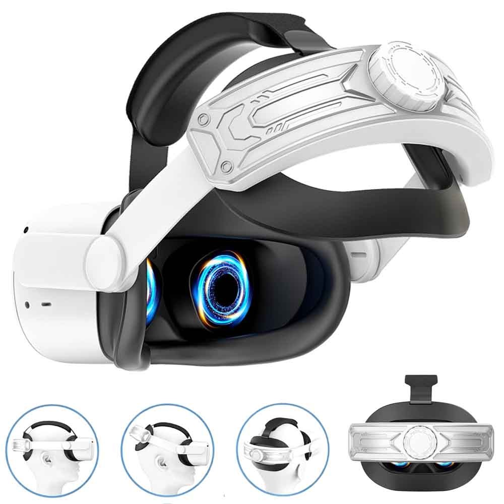 Adjustable Head Strap for Meta Quest 2 / Oculus Quest 2 VR Headset Soft Cushion