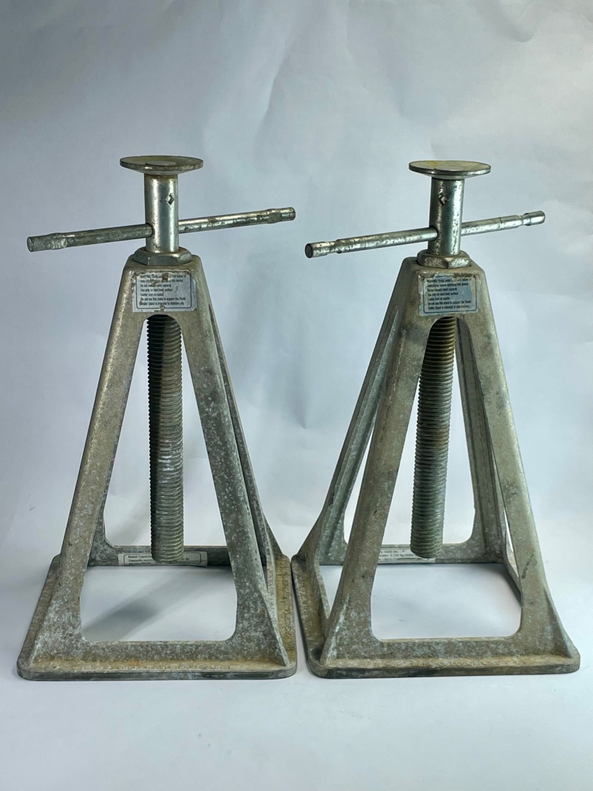 Pair Aluminum RV Stabilizer Stack Jacks | Adjustable 11"–17" | 6000 lb Capacity
