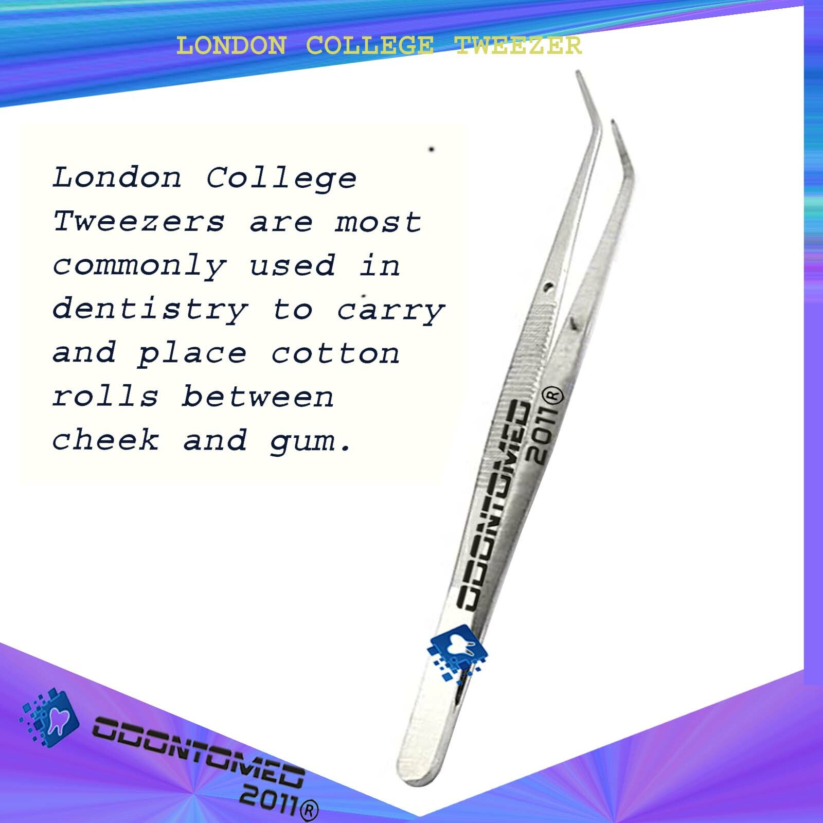 London College Tweezer Vet Medical Nursing Cotton & Dressing Forceps Surgical