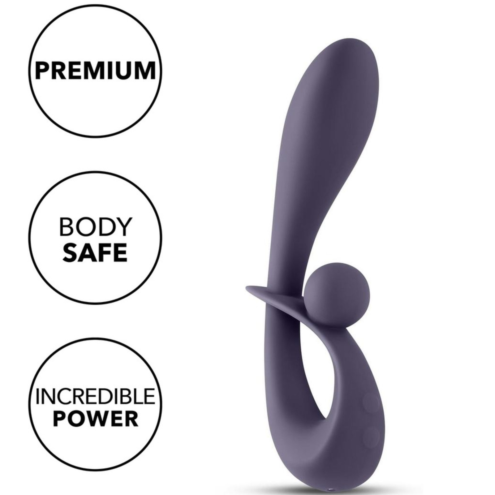 Rechargeable Rabbit Vibrator Silicone Dual Stimulation Clit G-spot Vibrator