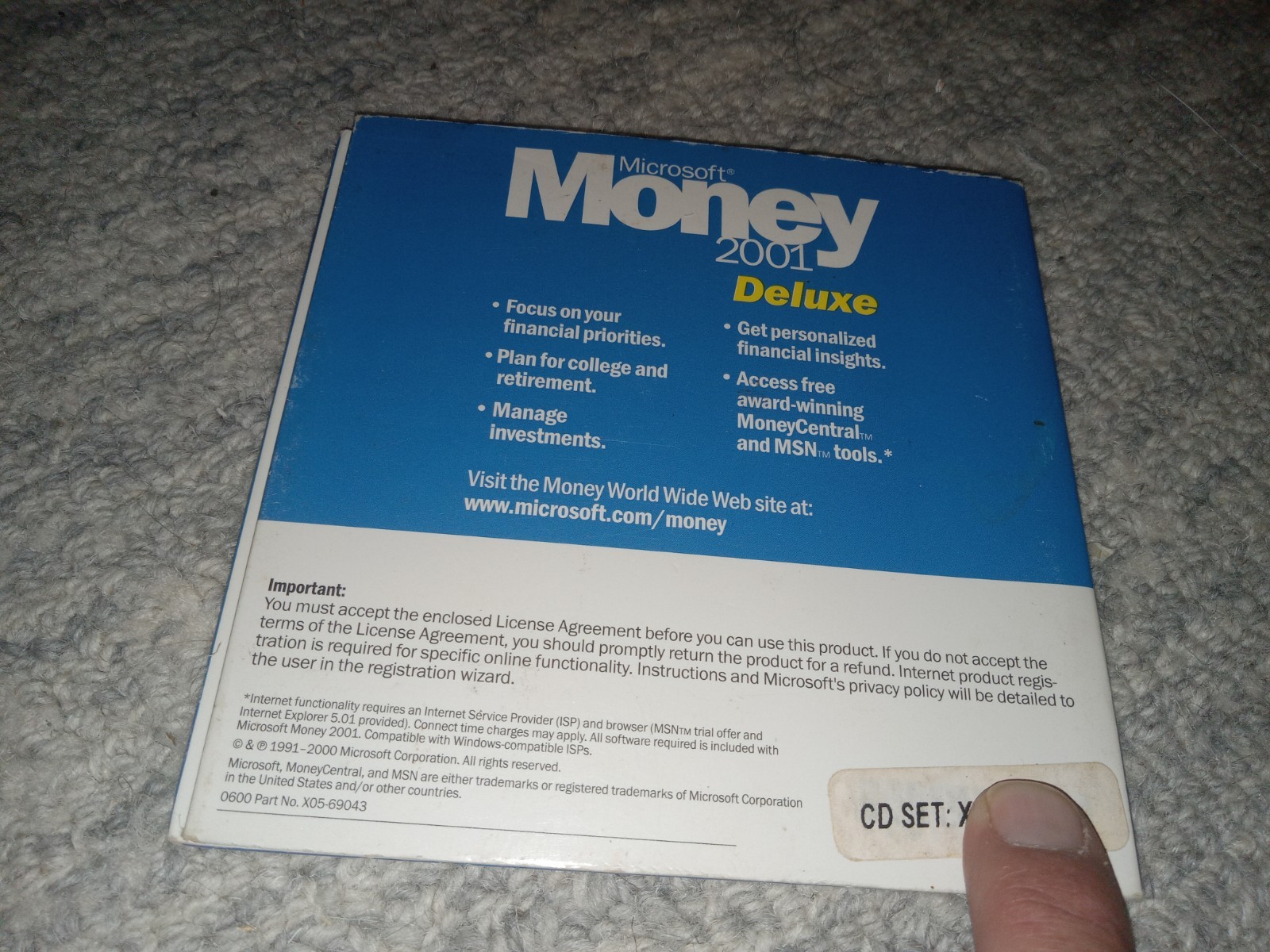 Microsoft Money 2001 Deluxe