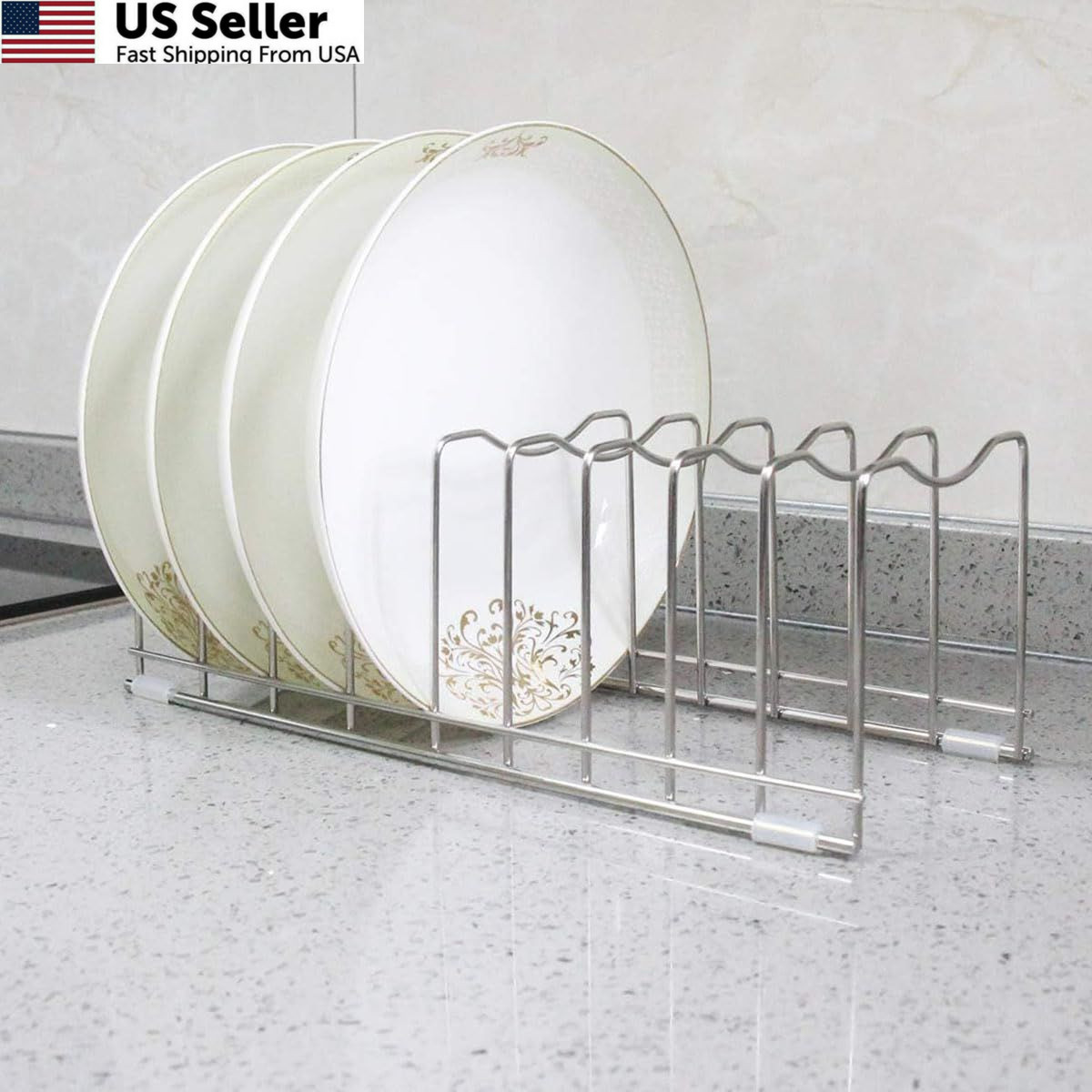 FLSEPAMB Lid Organizer Pot 10-Tier Rack 1 Pack, Fixed