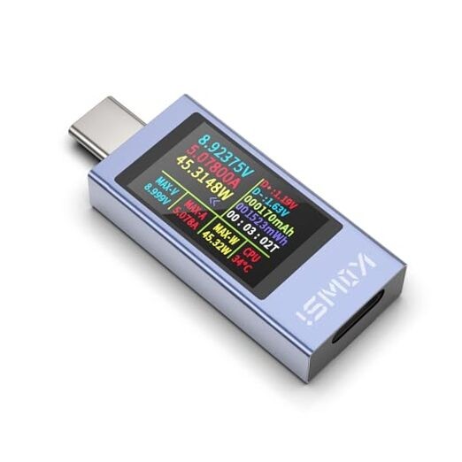 360W USB C Tester Power Meter, 4-30V 0-12A Type-C PD Tester Digital KWS-2303C