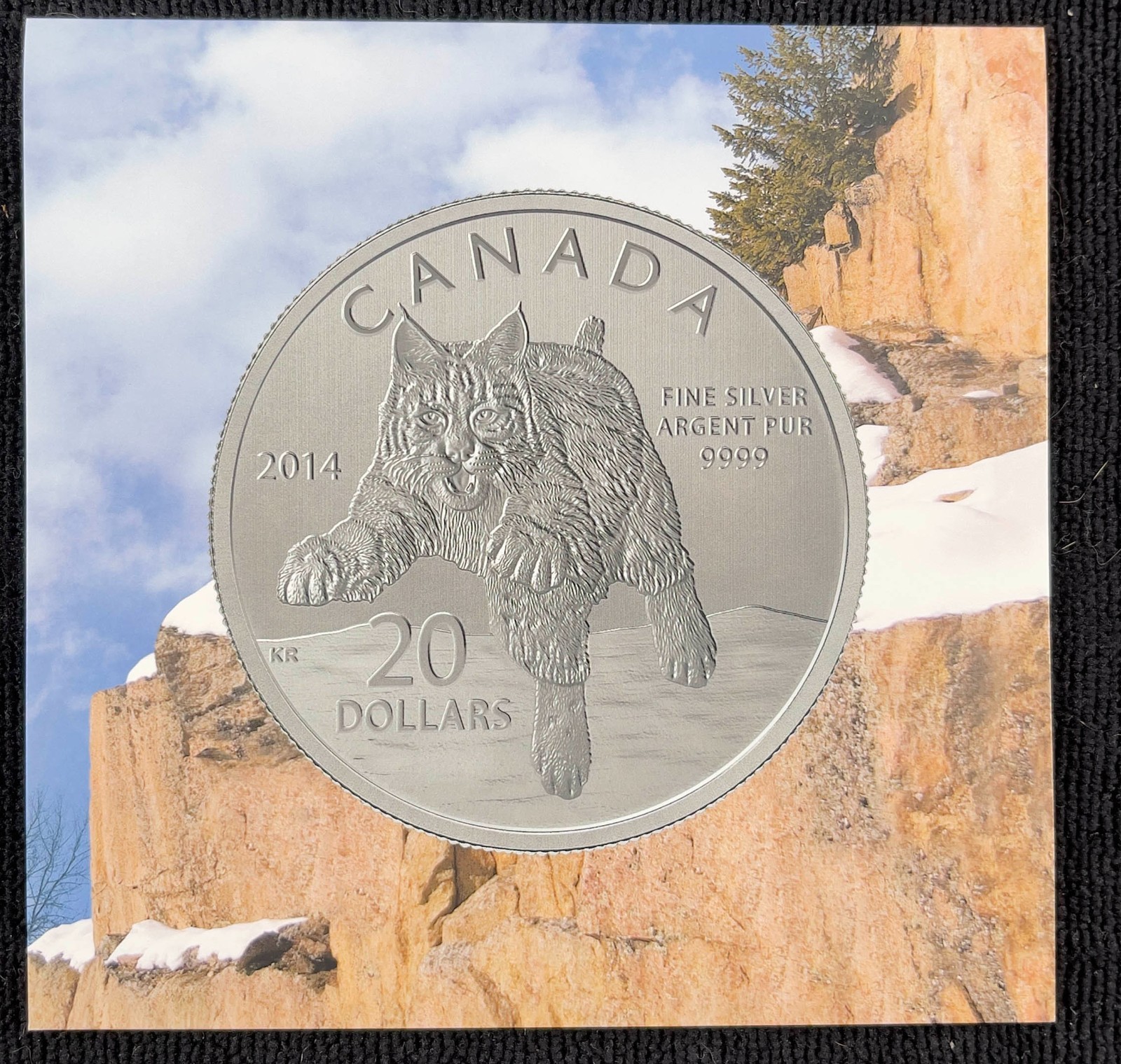 2014 Canada $20 Bobcat 1/4 oz .999 Silver Coin | RCM | Bullion | Wildlife Series