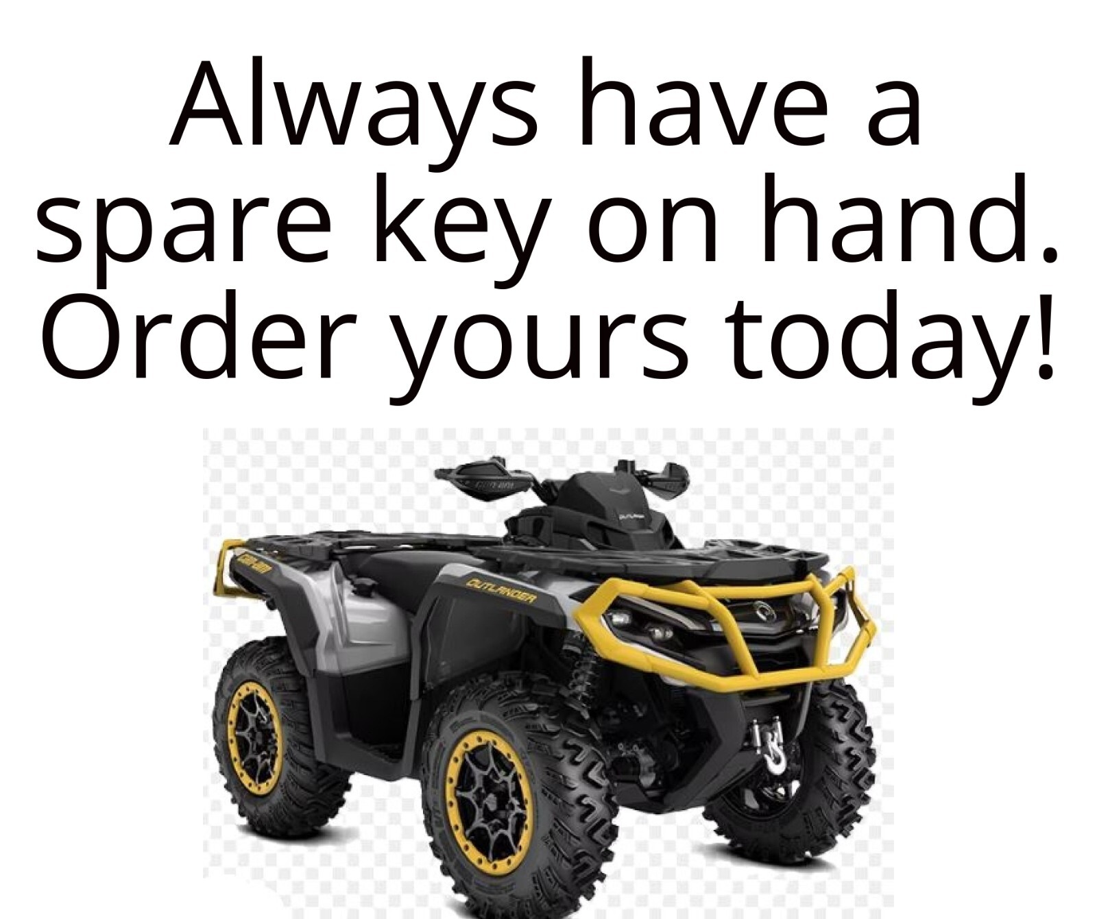 Can-Am Outlander Keys ATV Replacement Key Cut to Code 2700-3217