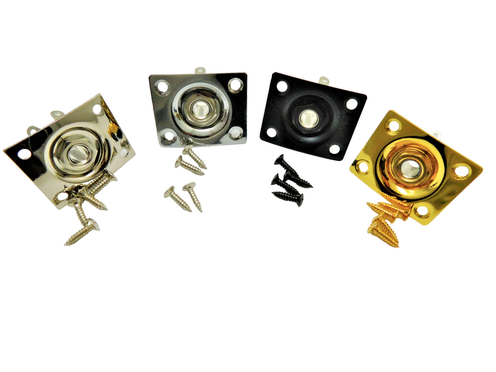 Electric Guitar Output Jack Plate Universal Rectangle for Tele Ibanez