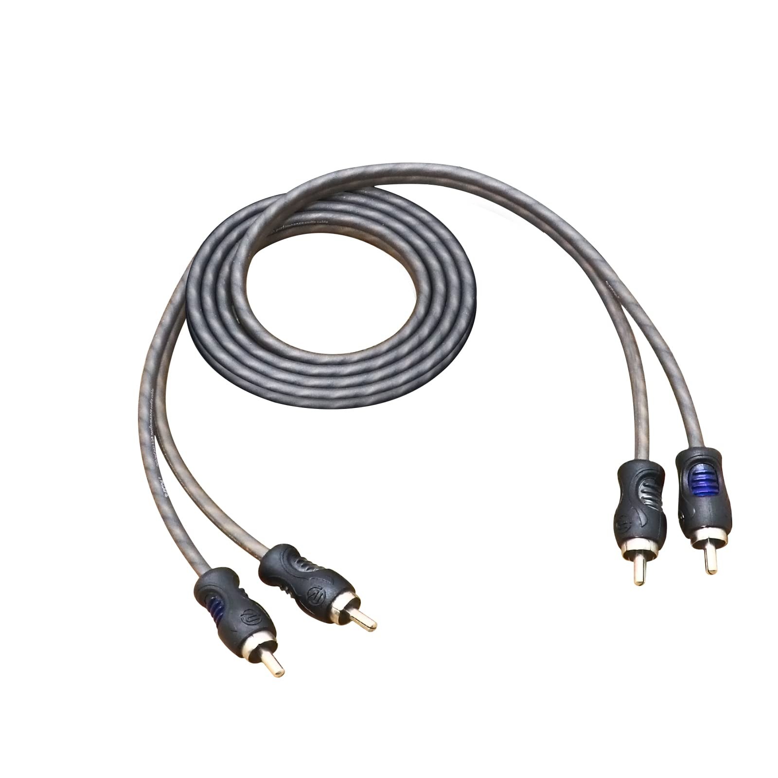 RECOIL RCI23 100% Oxygen Free Copper 3ft 2-Channel RCA Audio 3ft, Black