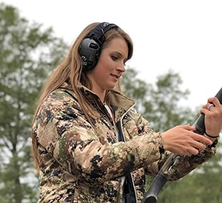 Slim Electronic Earmuffs Shooting Hearing Protection with Mic & Audio Input Jack