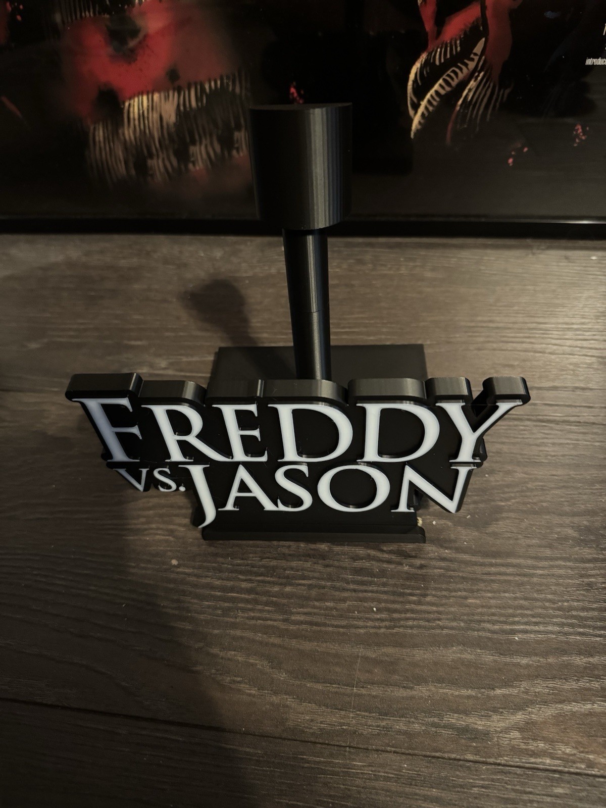 Freddy VS Jason Mask Stand Display