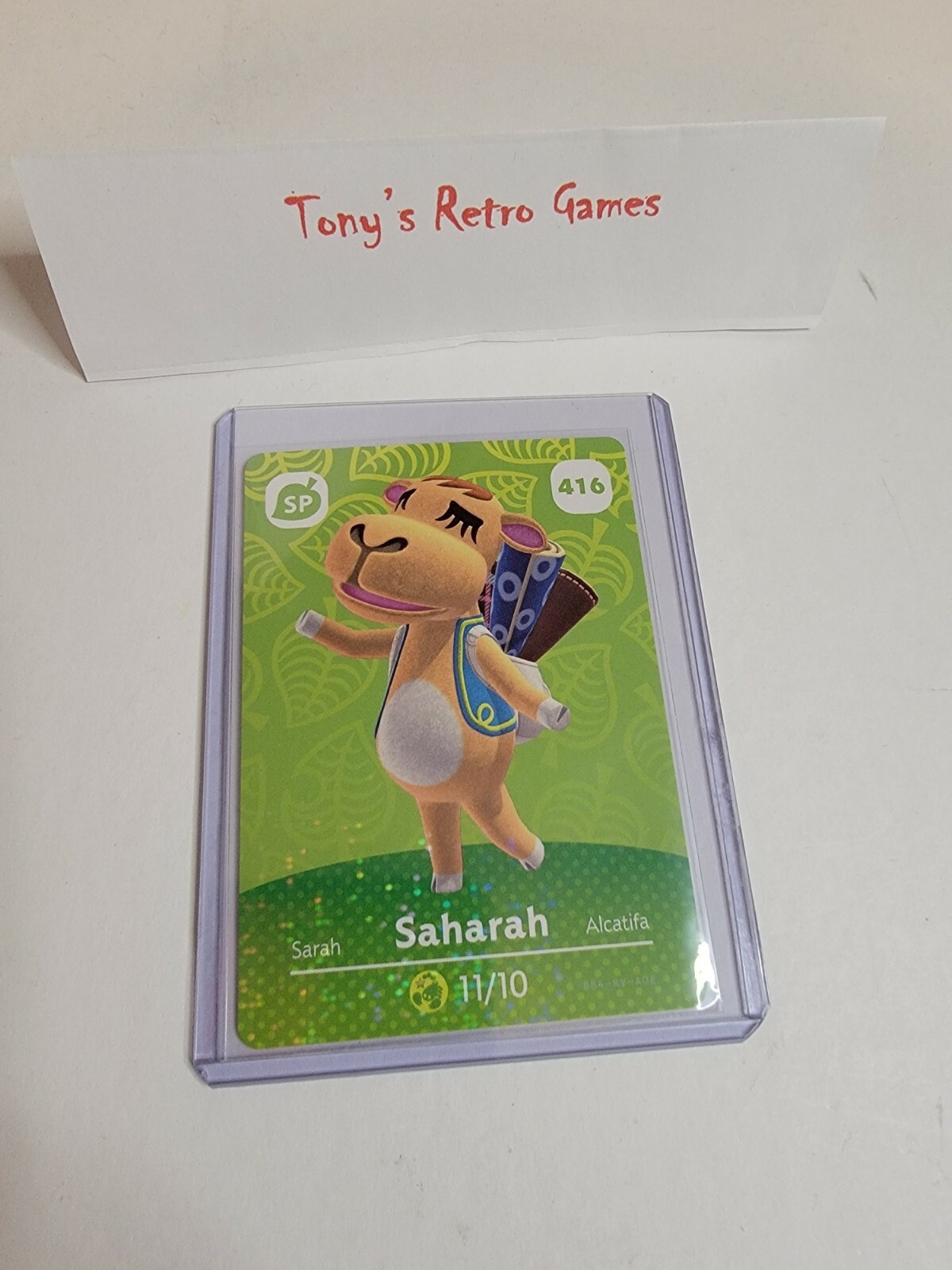 !SUPER SALE! SAHARAH # 416 Animal Crossing Amiibo Card NINTENDO SERIES 5 MINT!
