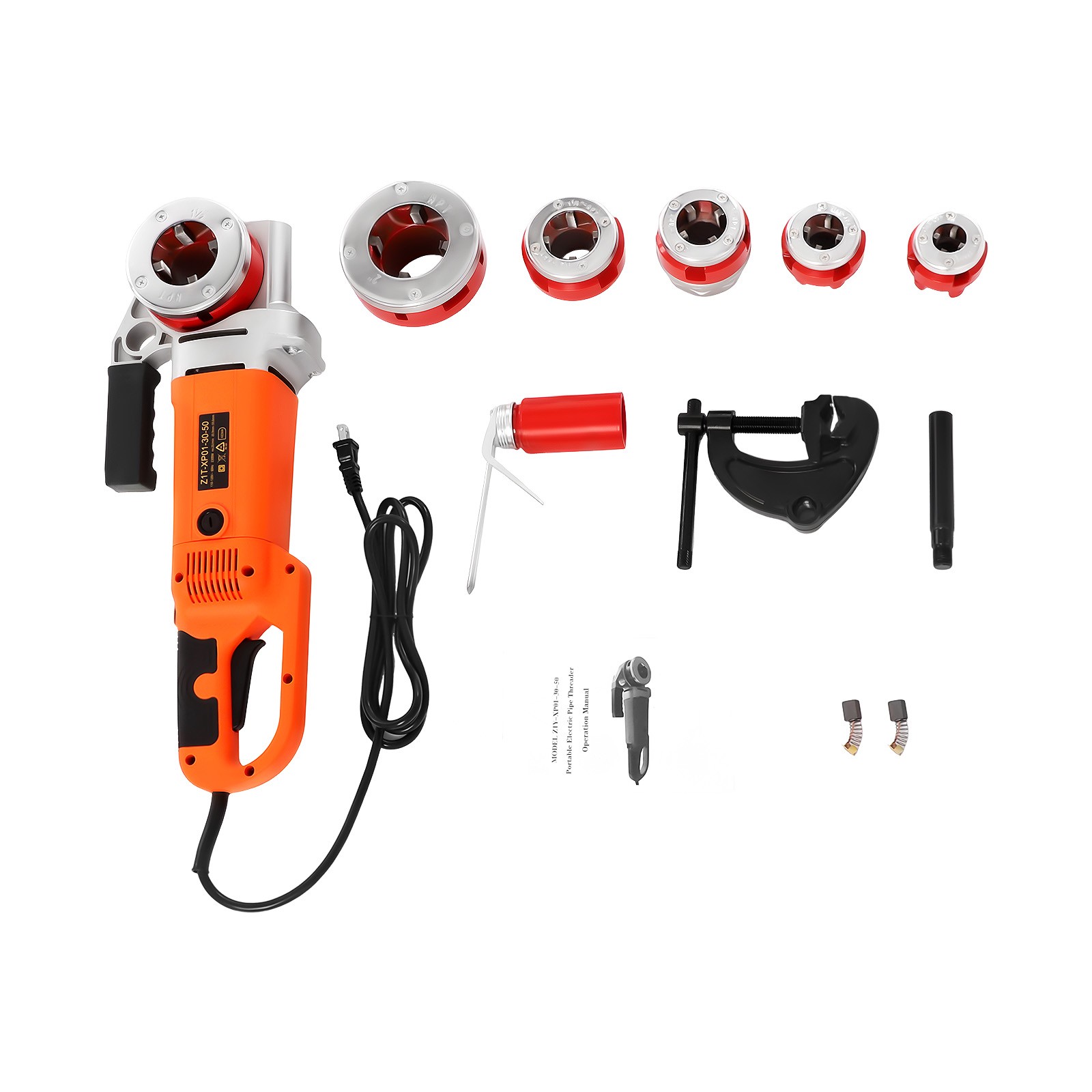 1/2"-2" Electric Pipe Threader w/ 6 Dies -Efficient Pipe Threading Machine 2300W