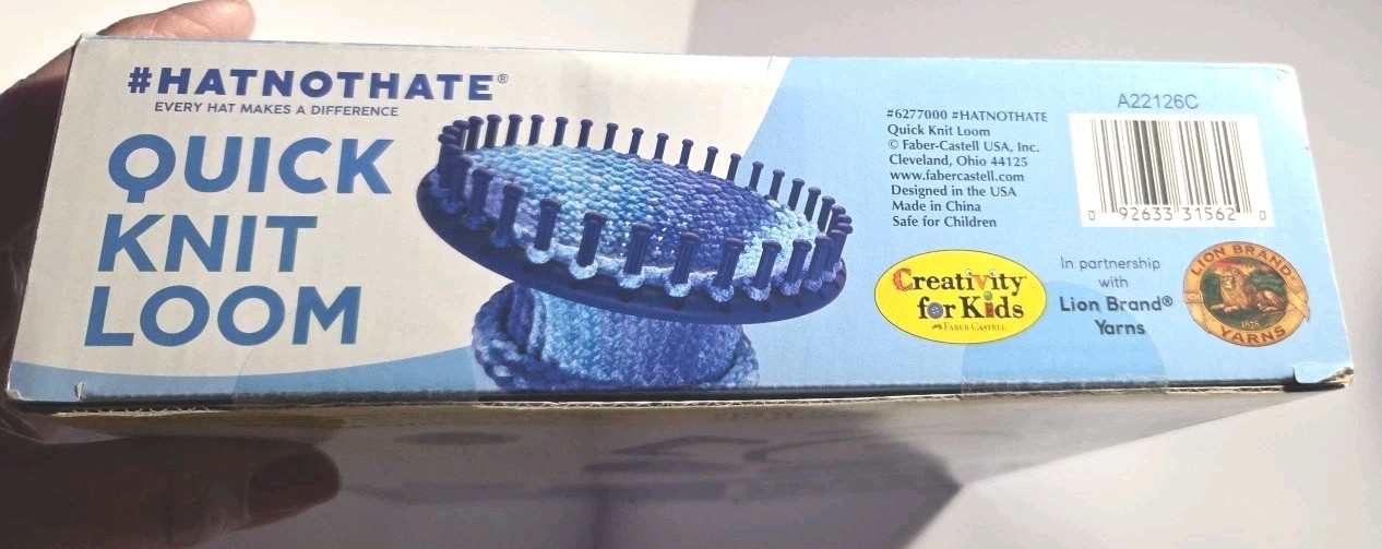 HATNOTHATE Quick Loom Kit. For Making Hats