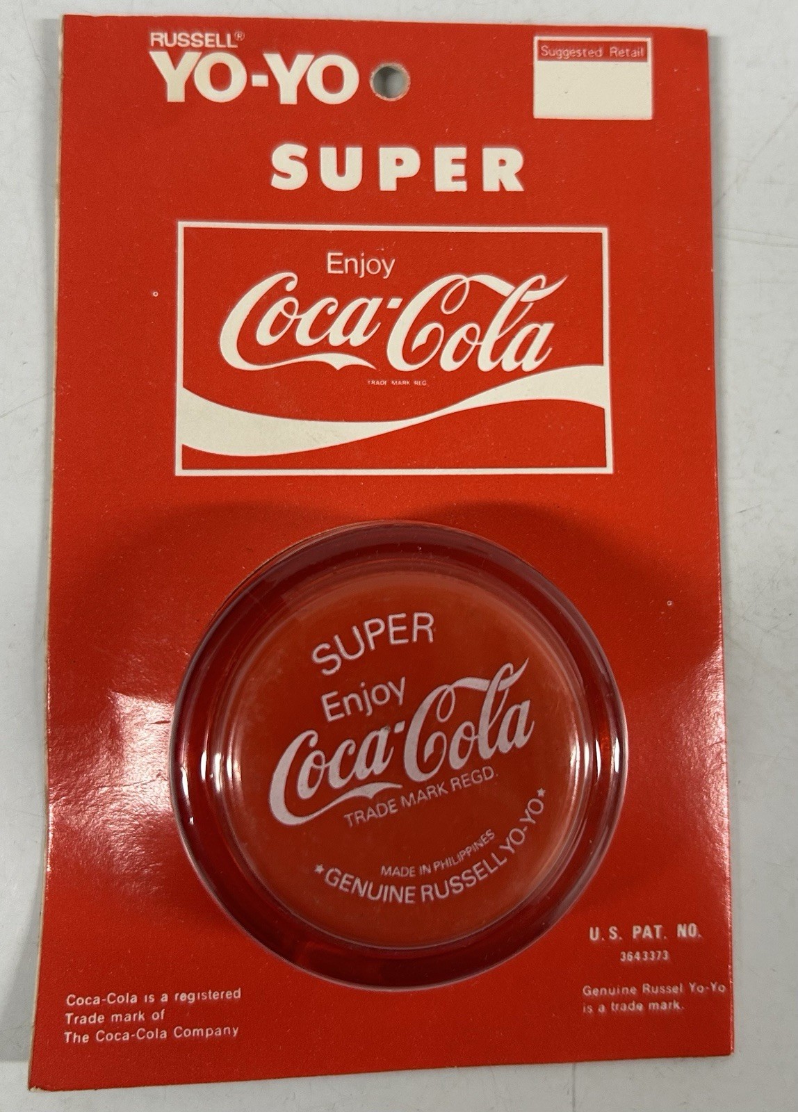 Vintage NOS Russell Coca-Cola Super Yo-Yo MIP Carded