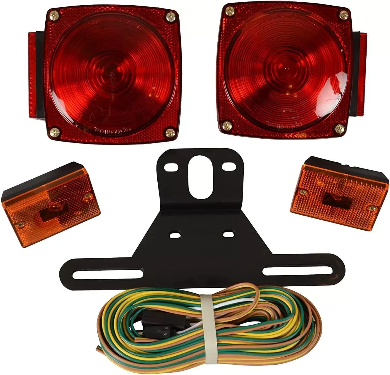 Incadescent  Red Combination Boat trailer Tail Light Kit NEW