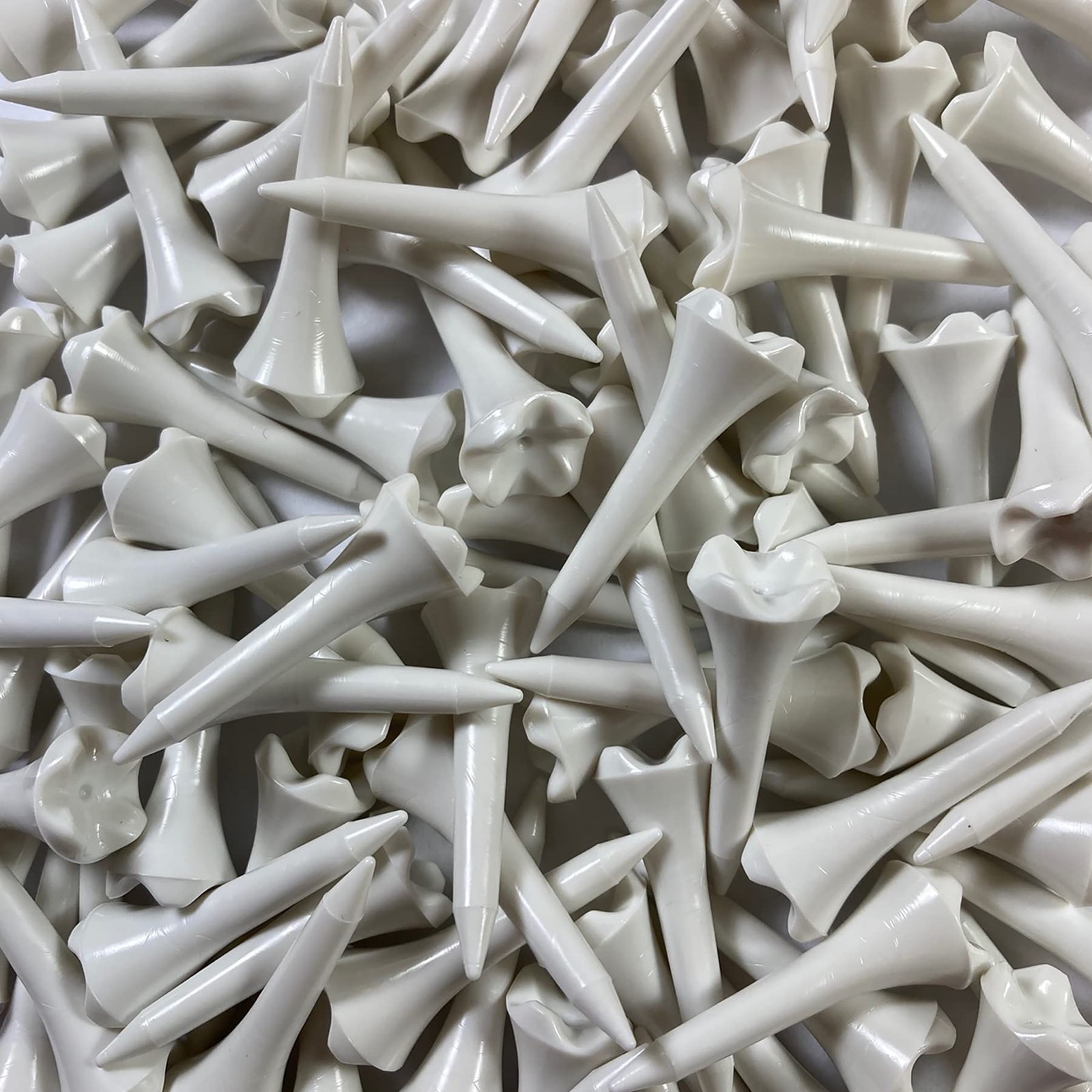 Pride Golf Tee Performance Plastic Tees - 100 Count, 1-1/2 1 1/2", White