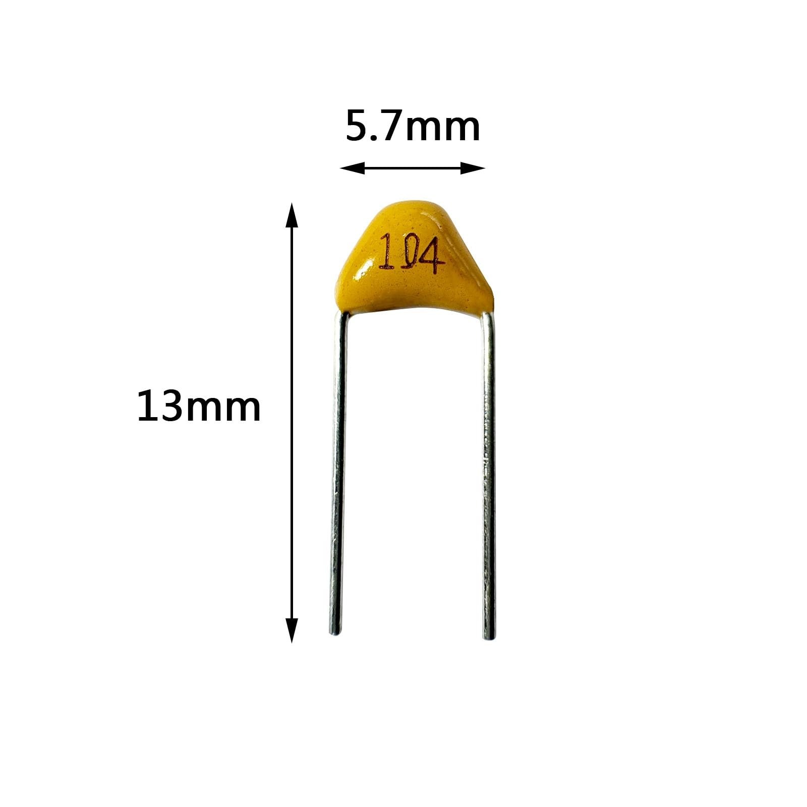 100pcs 100nf 0.1uf 104 Multilayer Monolithic Ceramic Capacitor MLCC