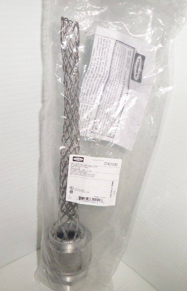 ⭐NEW IN BAG⭐ 1-1/2"Npt HUBBELL 07401030 CORD GRIP KELLEMS  1.00-1.125"  🔴USA🔵