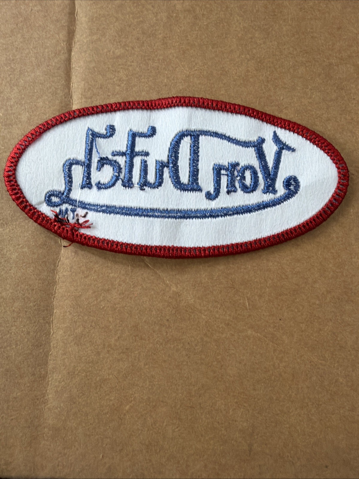 Embroidered Trucker Von Dutch Patch Sew On 4” X 2”