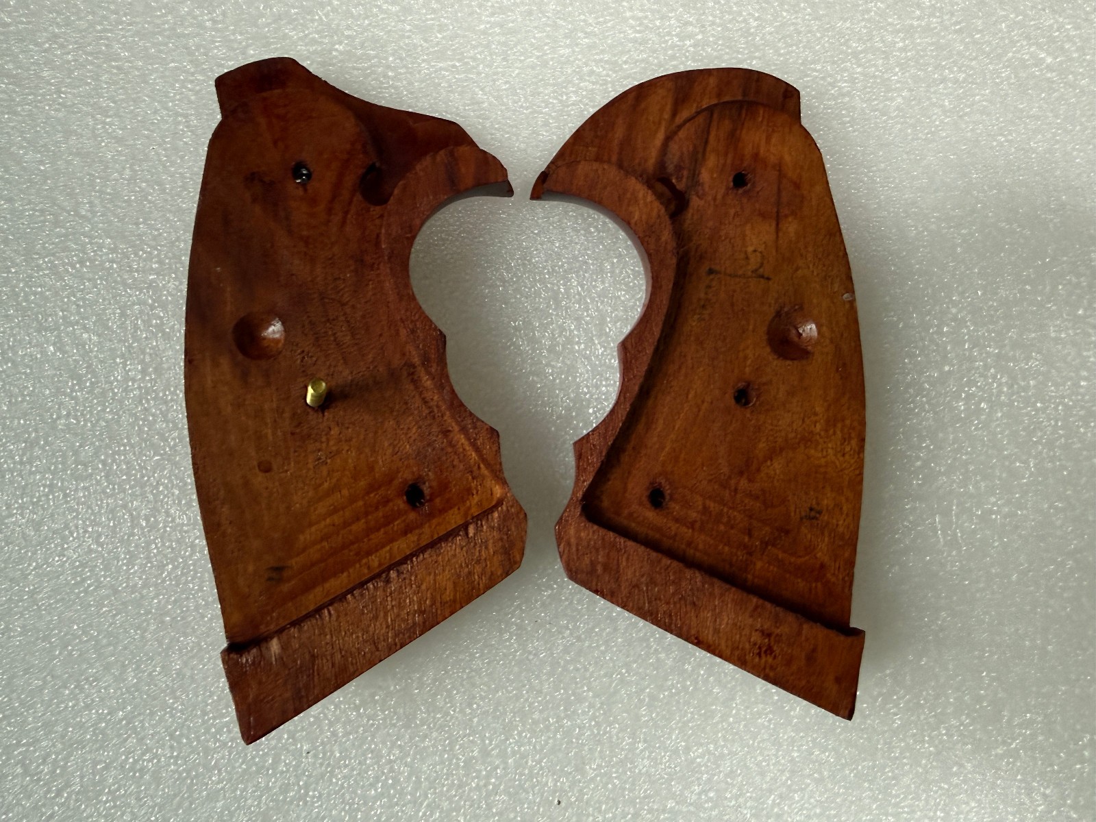 Remade grips checker Wood Decorative Grips For Colt Python grip#Opened